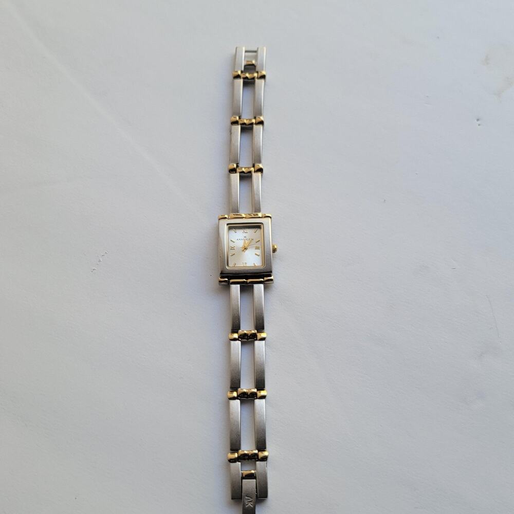Anne Klein Womens Watch Silver Dial Silver Case Two-Tone Bracelet Quartz